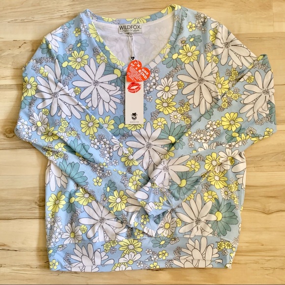 Wildfox Couture DAISY WALLPAPER JUMPER sweatshirt - Picture 5 of 15